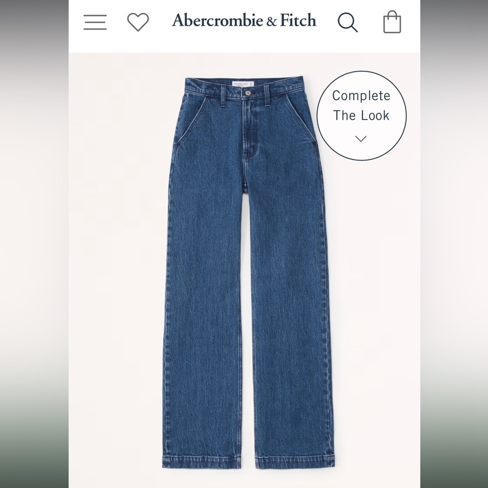 Abercrombie The 90s High Rise Relaxed Jean